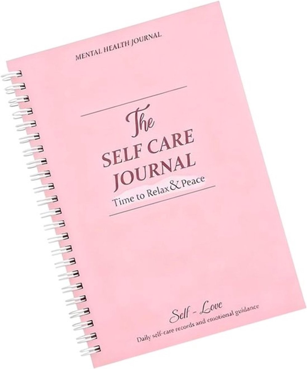 Welzijn Journal - Persoonlijk Dagboek - Dagelijkse Reflectie - Uitgebreide Richtlijnen - 22 x 15 cm - Roze