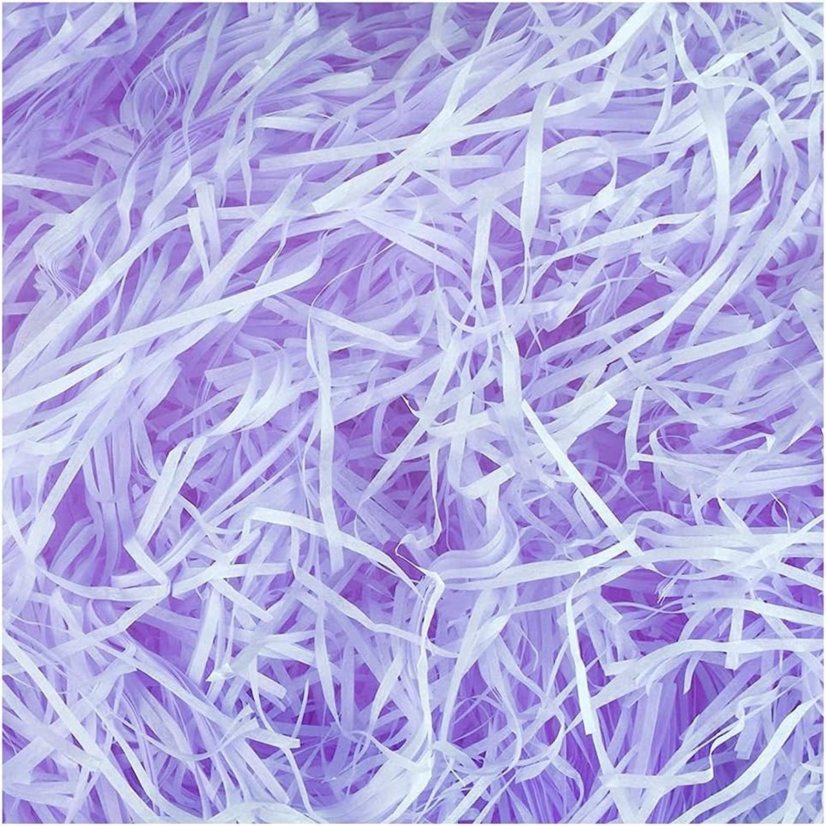 Shredded papier 200g voor DIY-projecten, feestdecoratie, cadeau-invulling en inpakwerk, paars