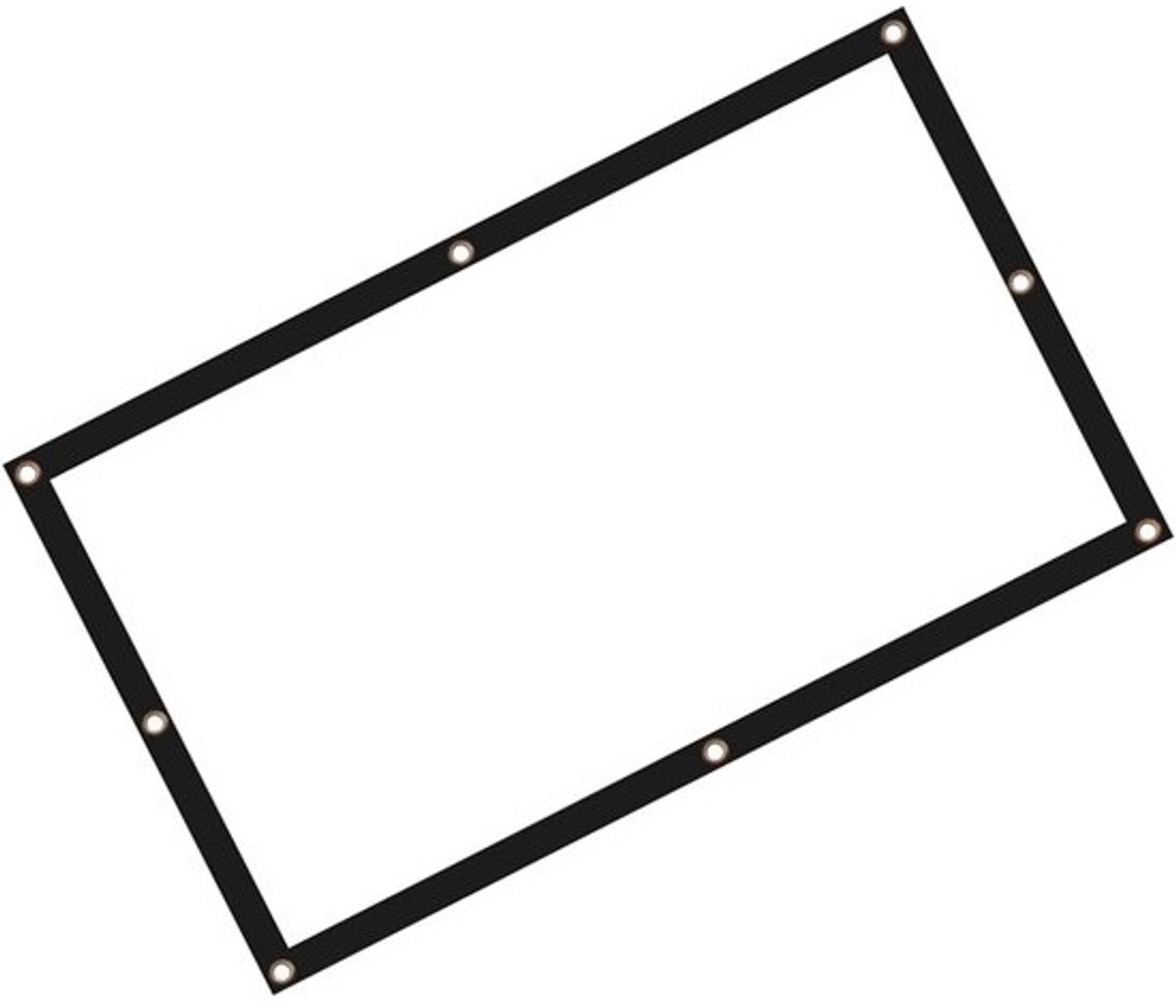 Projectiescherm - Presentatiescherm Film - Thuisbioscoop Creëren - Gelijkmatige Lichtverspreiding - 150 inch - Wit