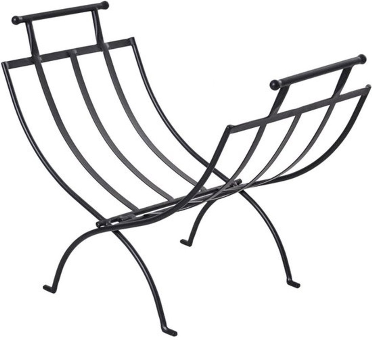 Haardhoutrek - Houtopslag - Buiten opslaan - Voor alle weersomstandigheden - 60 x 35 x 45 cm - Zwart