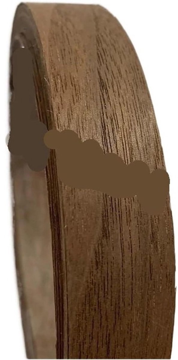 Eikenfineerband - Houtfineerrand - Meubelreparatie - Zelfklevende achterkant - 22 mm x 10 m - Zwarte Walnoot