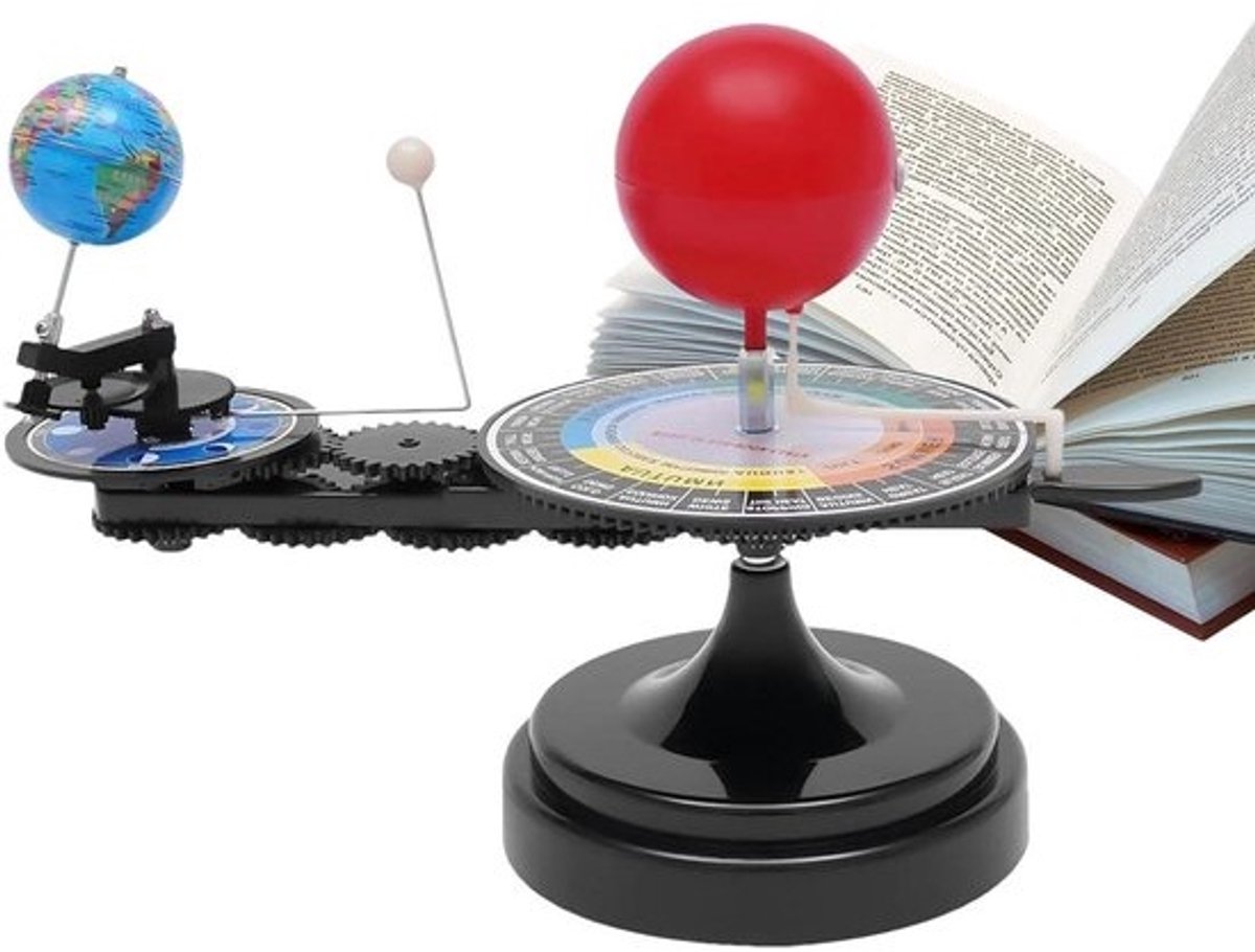 Zonnestelsel Model - Planeet Educatief Speelgoed - Astronomie Leren - Seizoenen Maanfasen - 26.5 x 23.6 x 21 cm - Multicolor