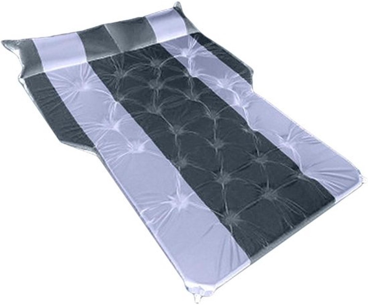 Zelfopblazend Slaapkussen - Reisbed Auto - Kamperen en Reizen - Hoogdichtheid Schuimkern - 180x132x5 cm - Zwart