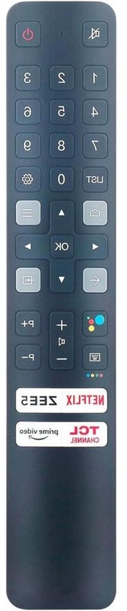 Afstandsbediening - Voice Remote - TV Bediening - Spraakbesturing - 17.5 cm - Zwart