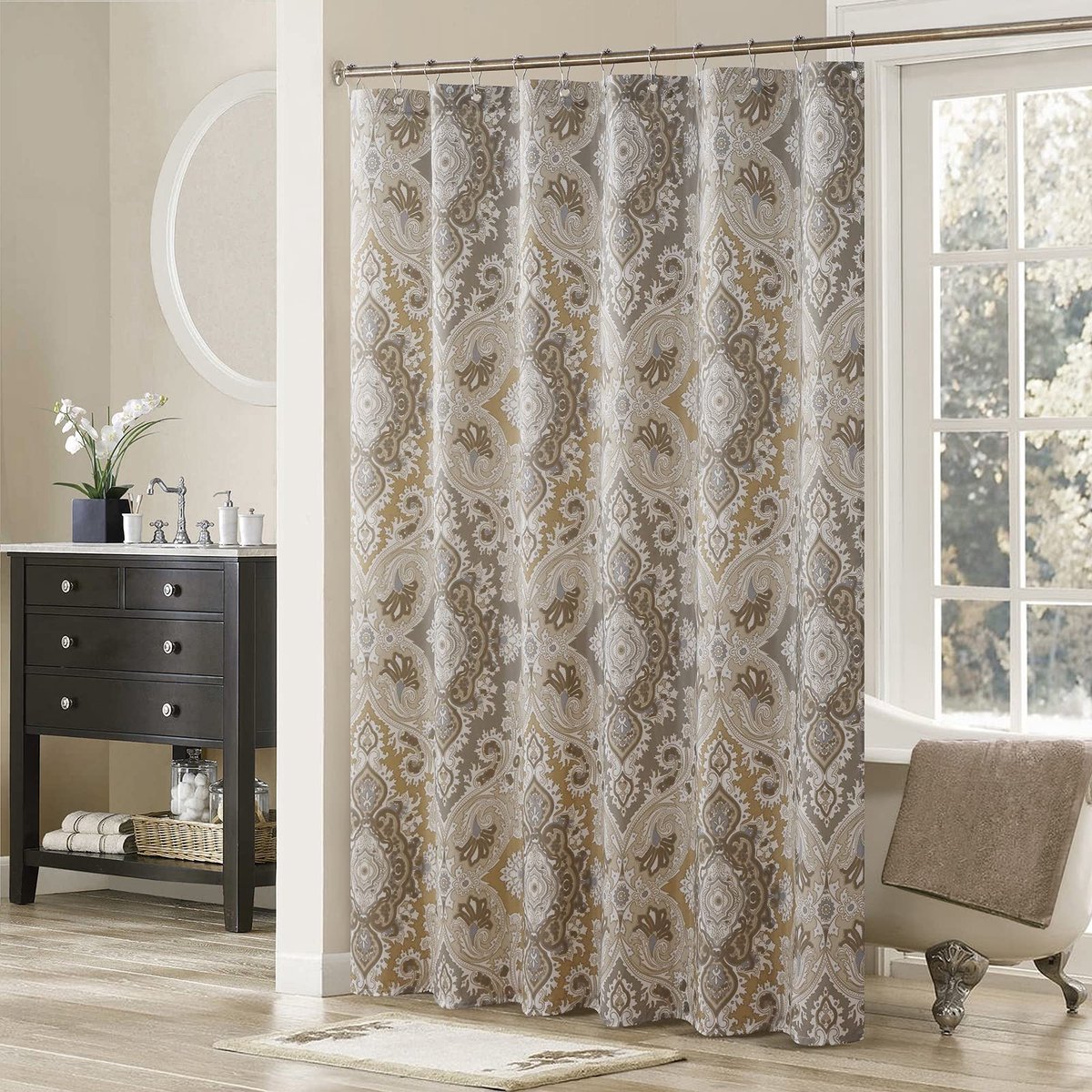 Douchegordijn - Waterproof polyester - Taupe