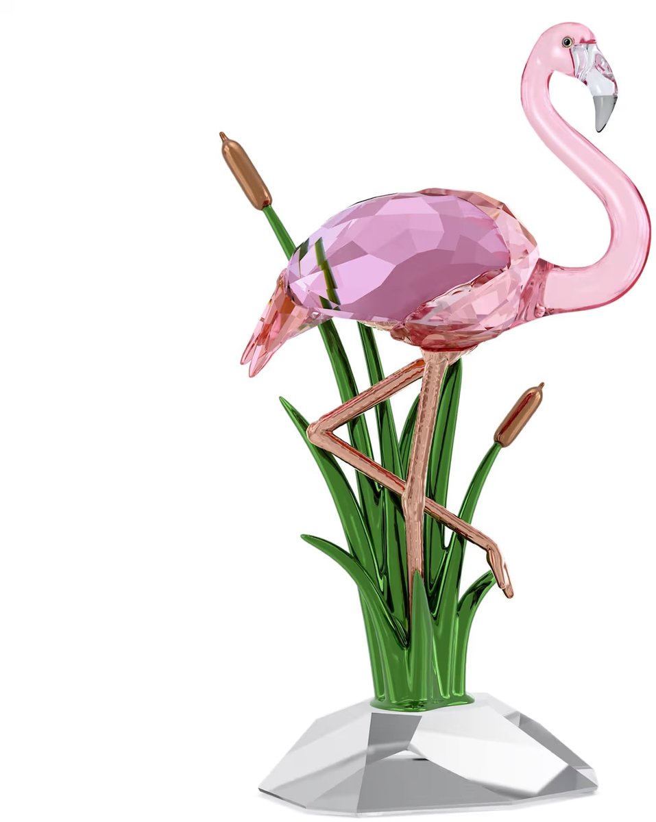 Idyllia Flamingo - Kristallen beeldje in roze