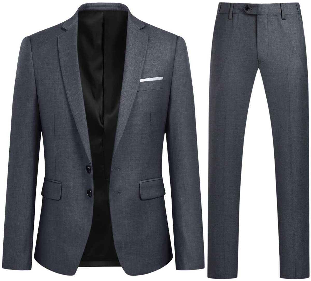 Heren Pak Set - 2-delig Blazer en Broek - Grijs