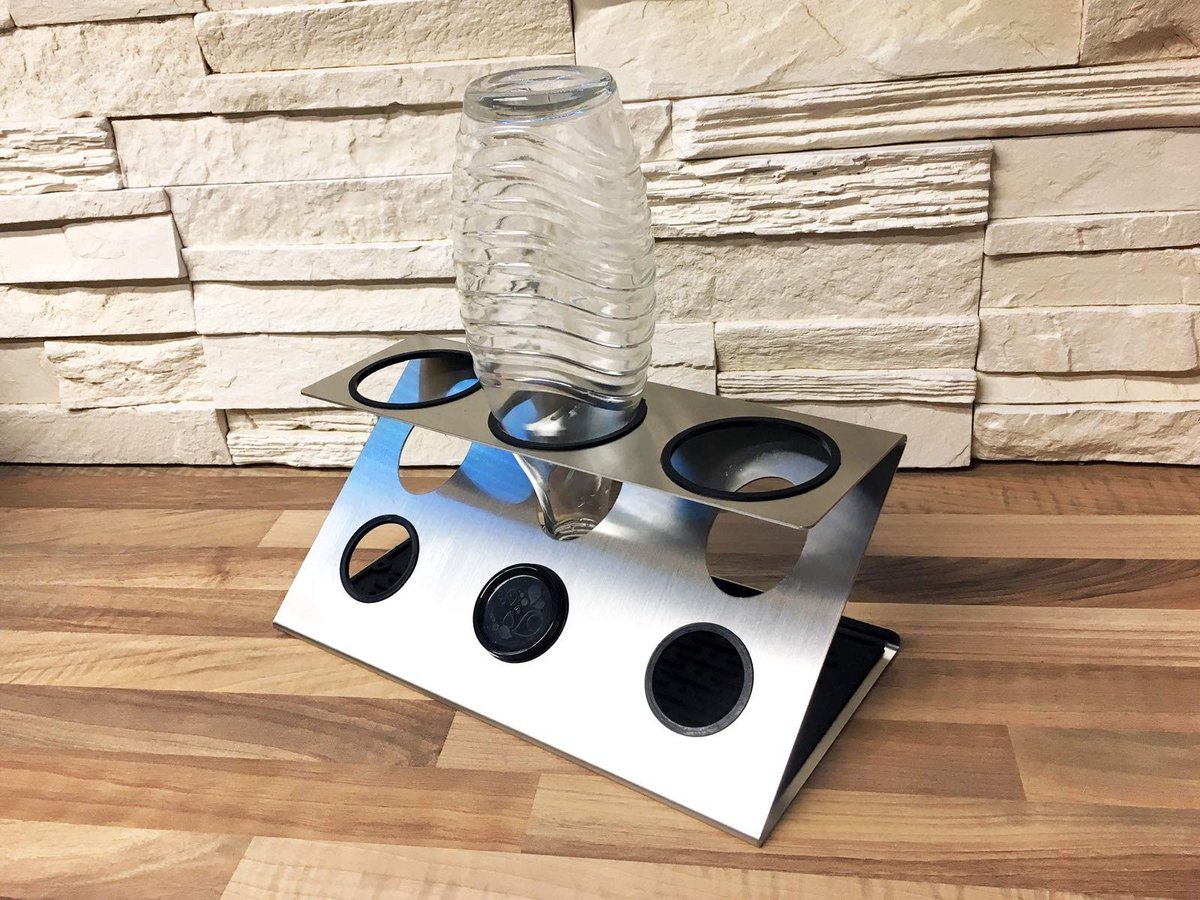 Drainer Houder voor SodaStream - Inclusief Borstel en Mat