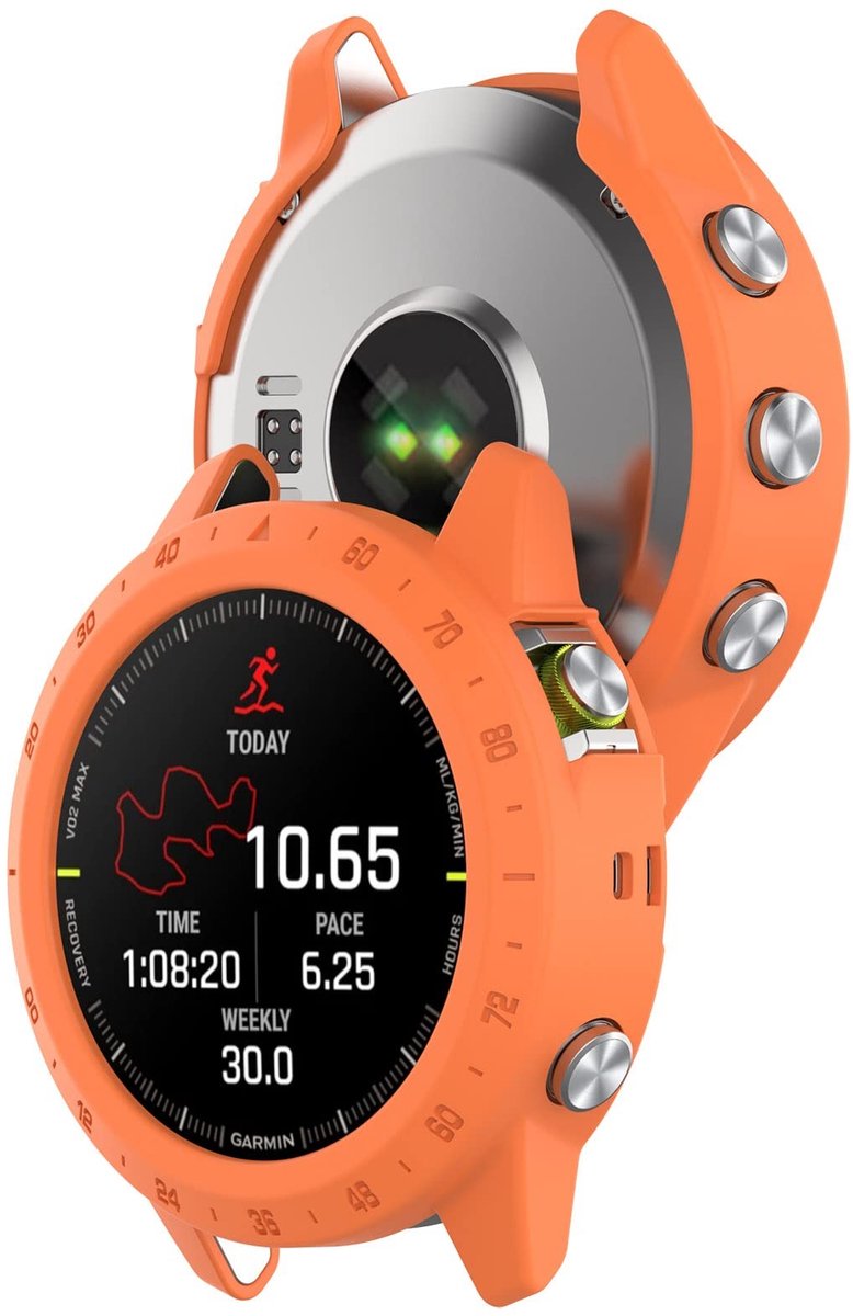 TPU Beschermhoes voor Garmin Marq 2 - 2 Stuks - Oranje