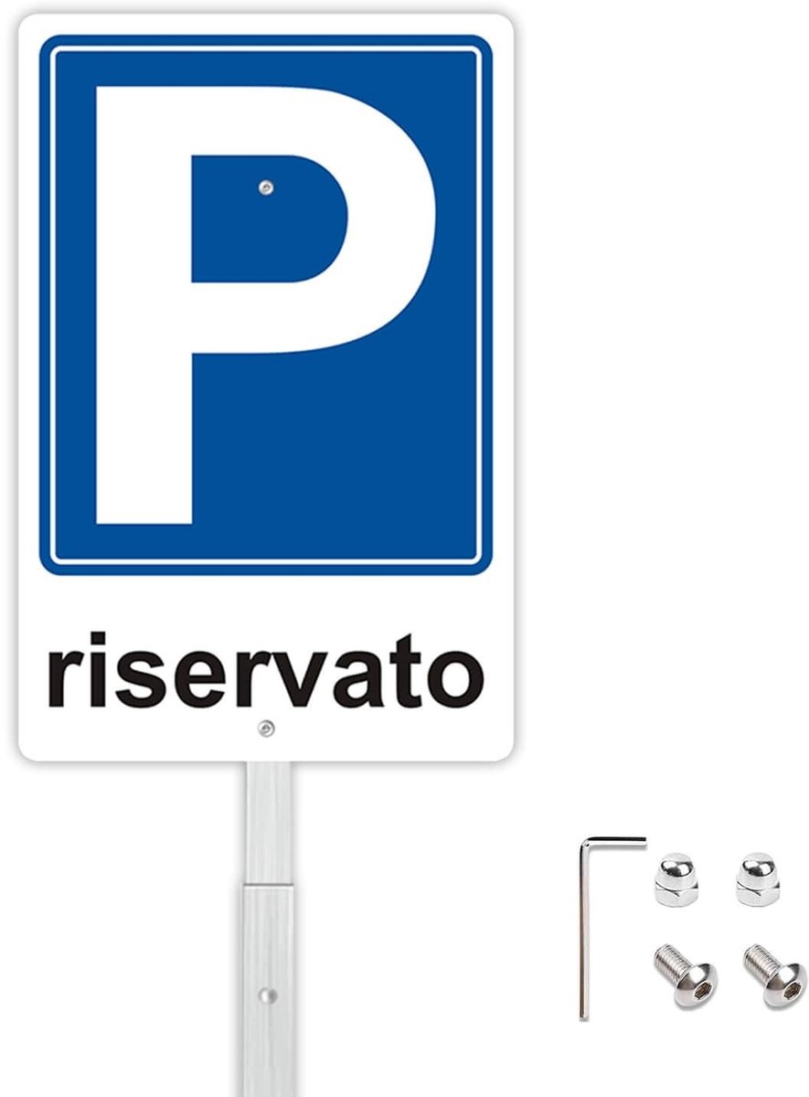 Metalen Bord voor Parkeerplaatsen - 20 x 30 cm