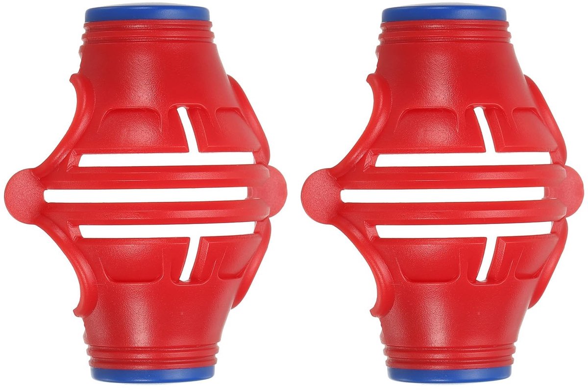 Golf Ball Marker Stencil - 360° Triple Track Alignement Tool - Rood/Blauw