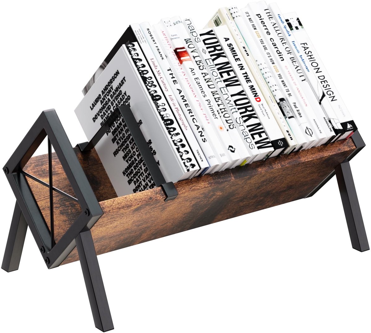Bureau Boekenplank - Retro Tafelblad Boek Organizer - Zwart