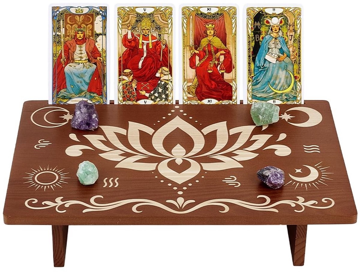 Houten Meditatie Tafel - 30 x 20 cm met Engraving
