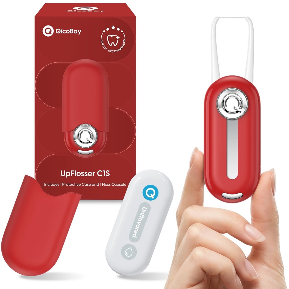 Herbruikbare Flosser - Automatisch en Draagbaar met Vervangbare Capsule