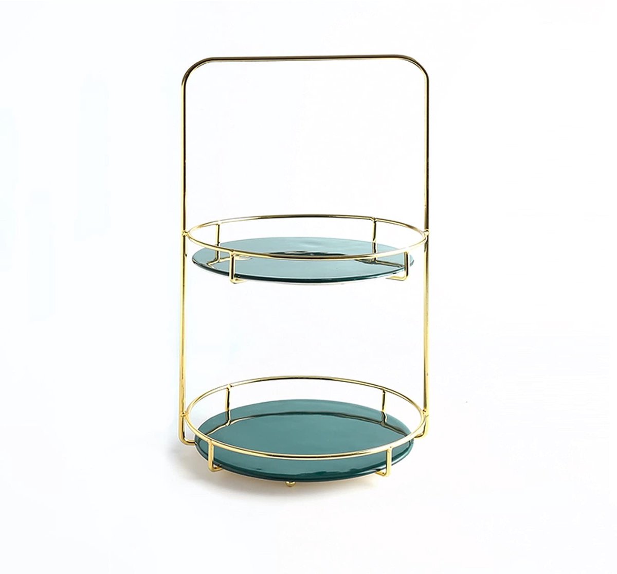 Displaystandaard voor Taarten - Elegante Twee Laags Taartdisplay