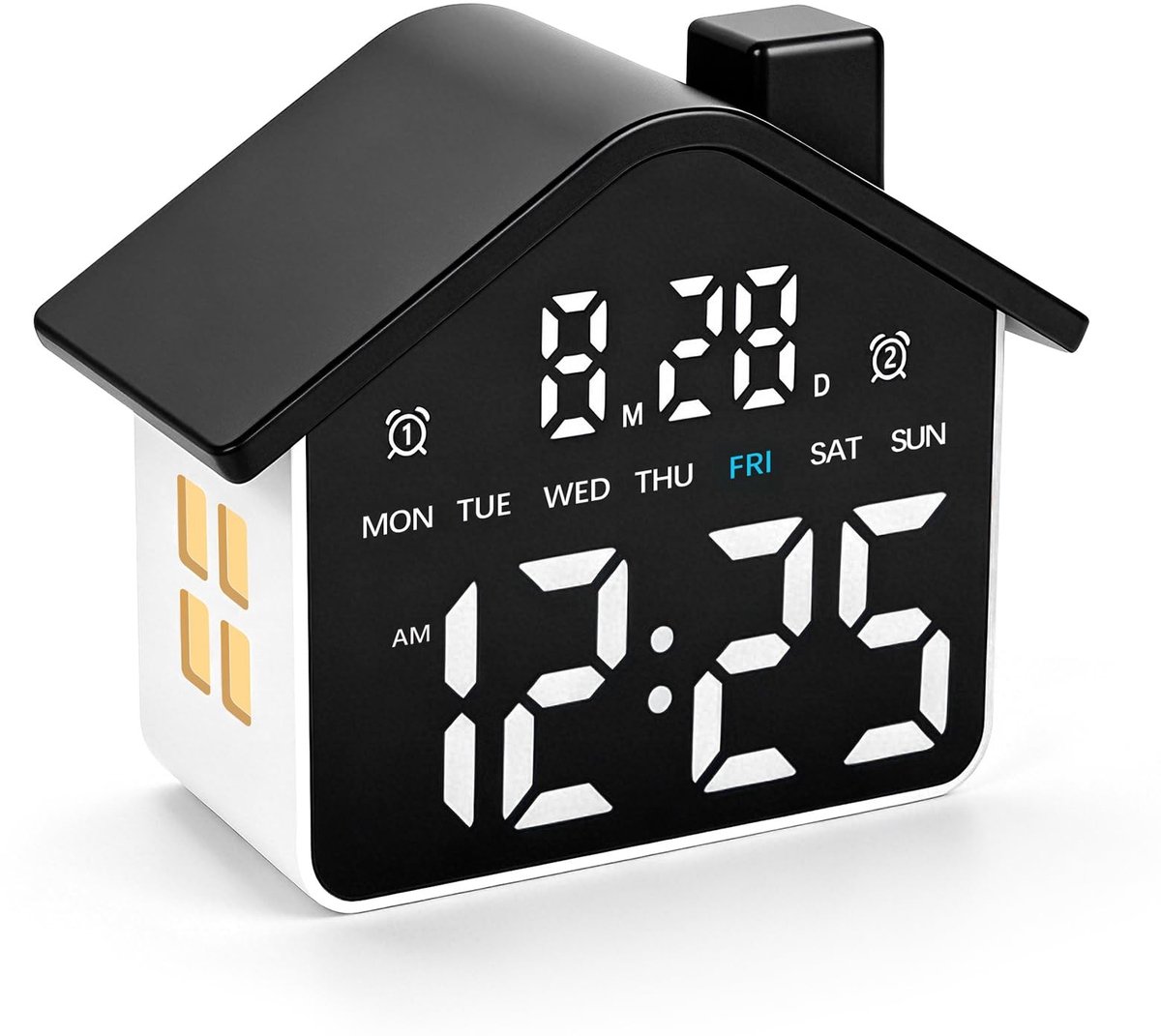 Huis Wekker met Netstroom en Batterijback-up - LED Digitale Klok Nachtlampje