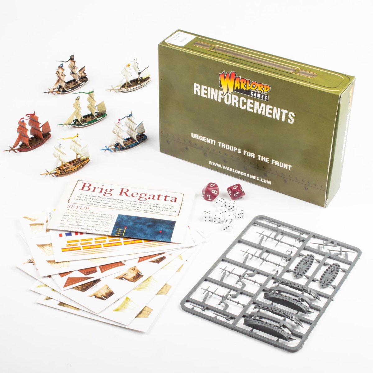 Black Seas: Brig Regatta Racing Miniature Game - Voor 2 tot 8 Spelers