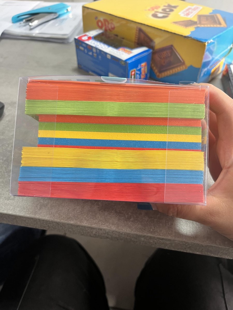 Enveloppen en gekleurde kaarten - 100 stuks in 5 sterke kleuren
