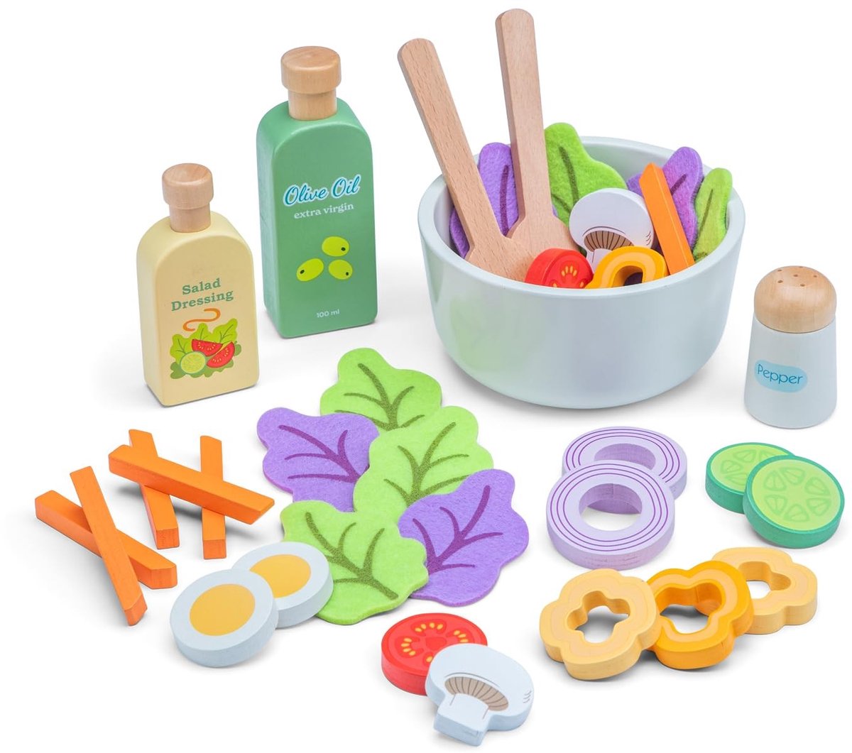 Solidchoice - Kleurrijke Saladeset voor Kinderen