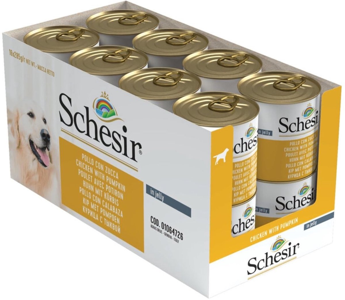 Solidchoice - Nat Hondenvoer met Kip en Pompoen in Zachte Gelei