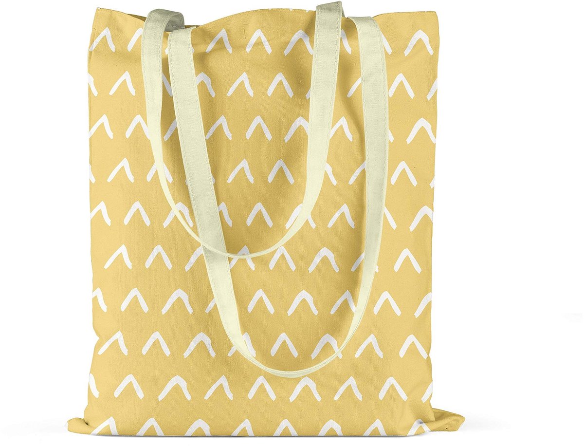 Solidchoice - Herbruikbare Boodschappentas van Canvas met Handvatten 34x40 cm