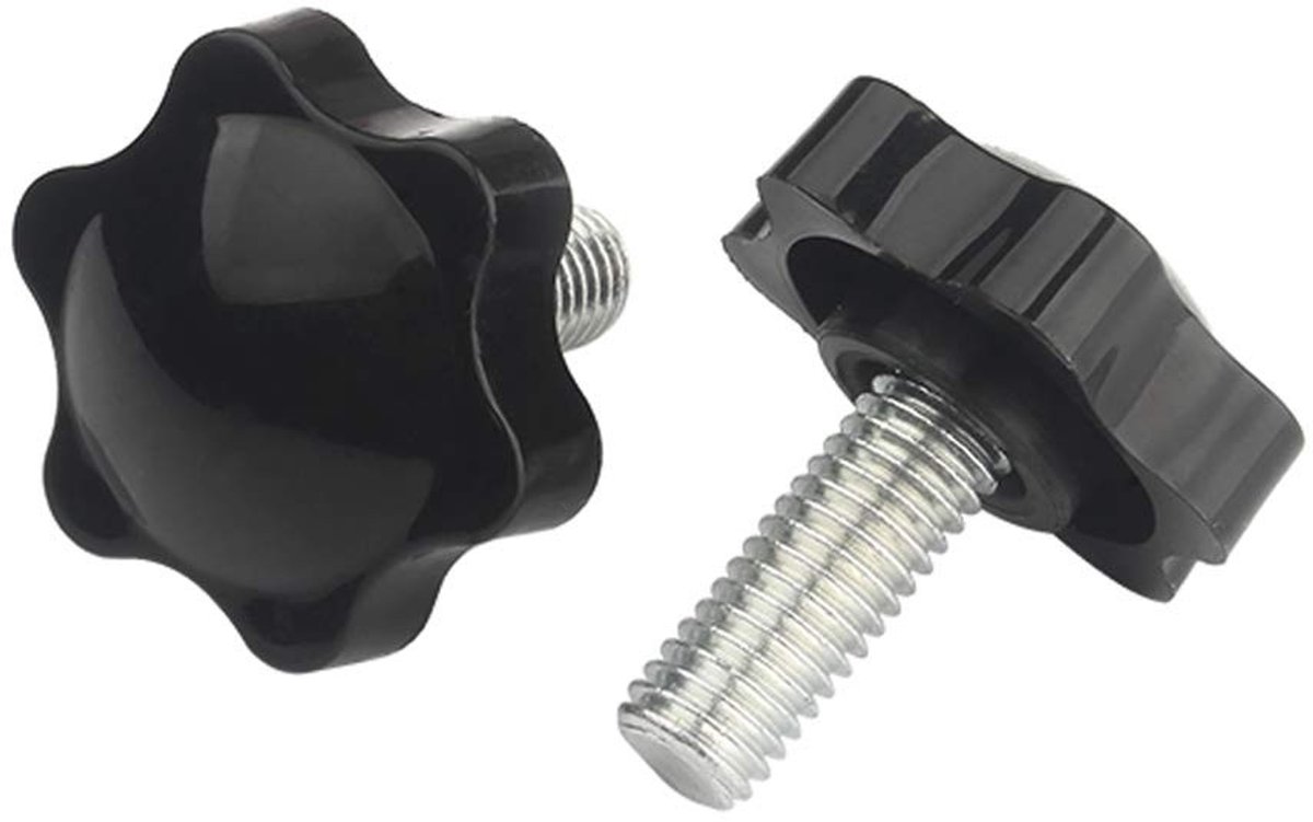 Solidchoice - M8 Draad Moeren met Stervormige Handgreep, 10 Stuks