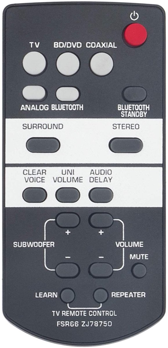 Solidchoice - Vervangende Afstandsbediening voor Yamaha Soundbars