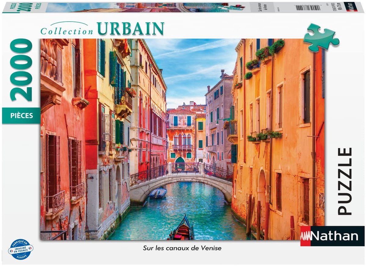 Solidchoice - 2000-delige Puzzel van Venetië met Gondola