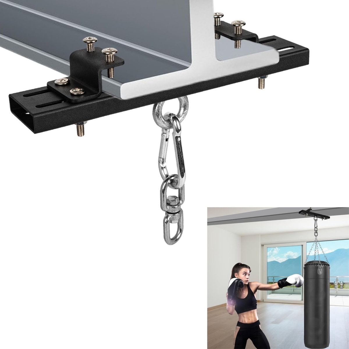 Solidchoice - Heavy Duty Punching Bag Suspension Systeem met 227 kg Capaciteit