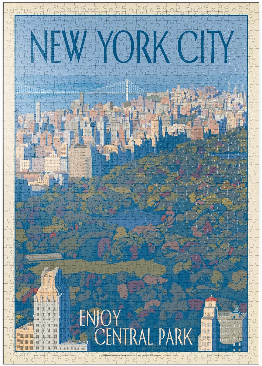Solidchoice - Puzzel New York City: Geniet van Central Park 1000 Stukken