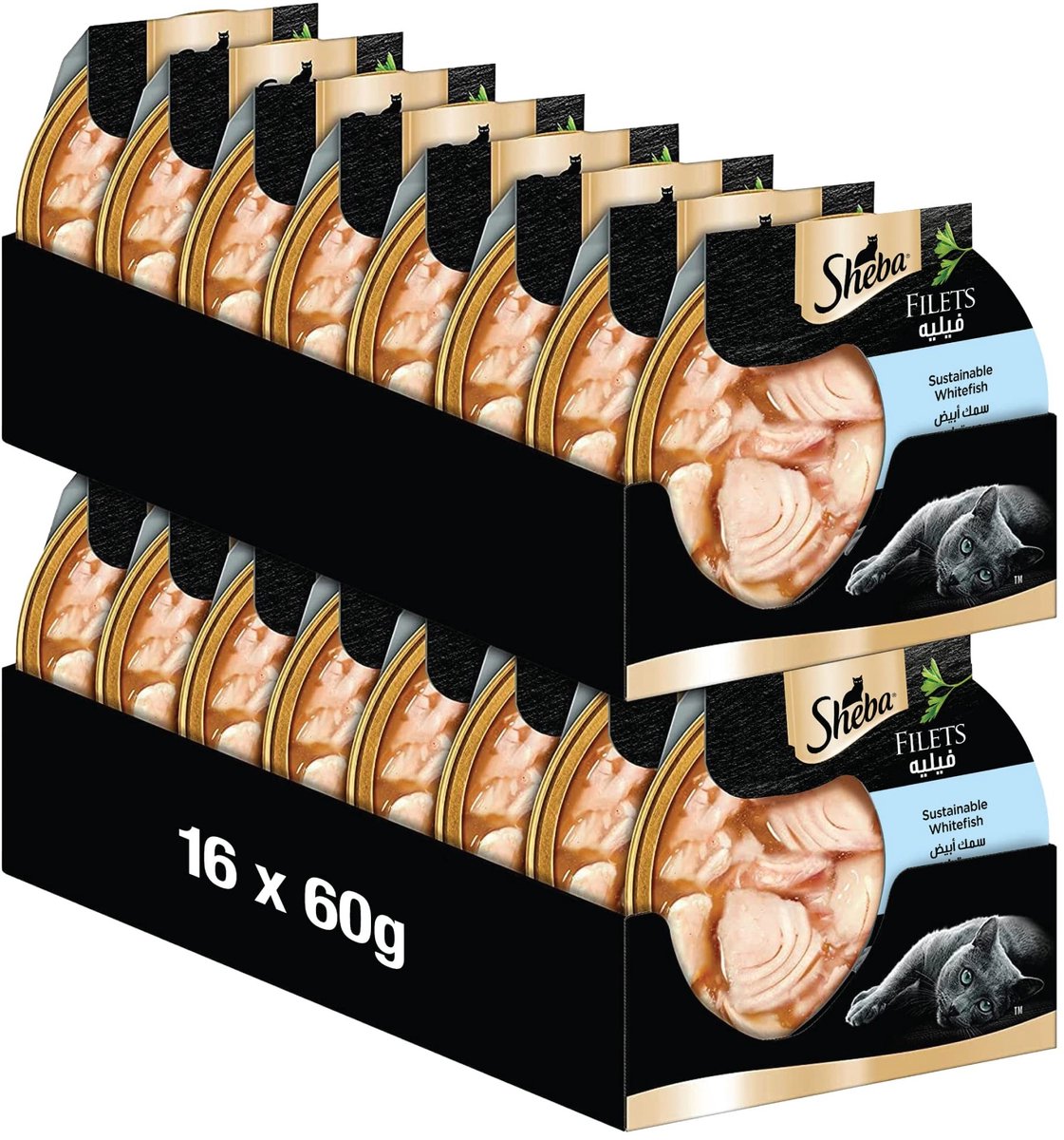 Solidchoice - Duurzame Witvis Fillets voor Katten (16 x 60g)