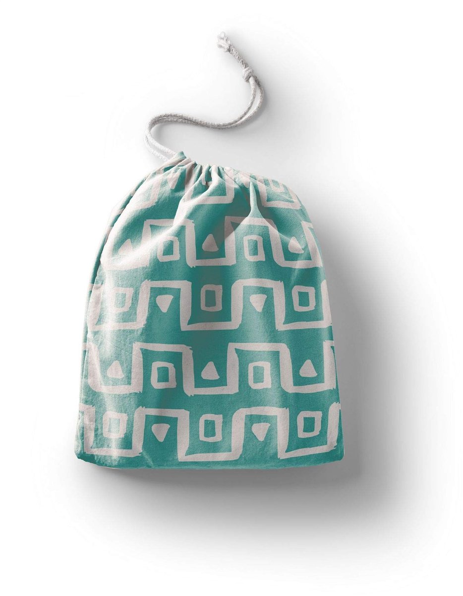 Solidchoice - Opvouwbare Katoenen Drawstring Tas, 40x50cm