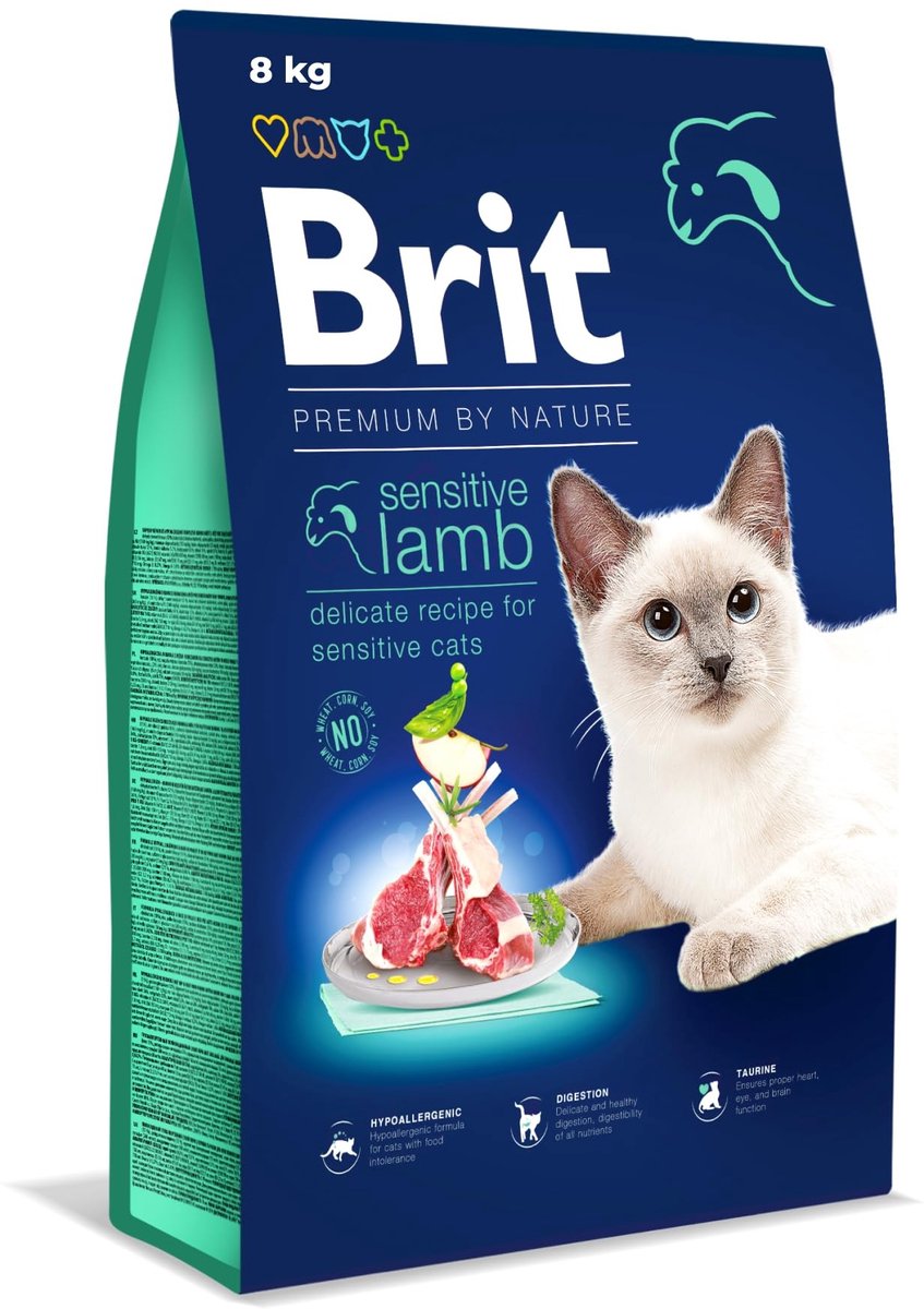 Solidchoice - Hypoallergeen Droogvoer voor Katten, Lam, 8 kg