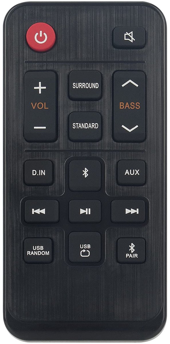 Solidchoice - Vervangende Afstandsbediening voor Soundbar