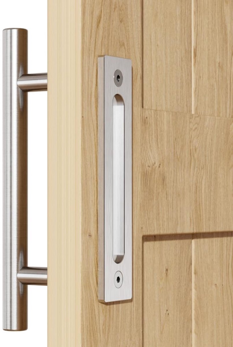 Solidchoice - RVS Dubbelzijdige Sliding Barn Deurhandgreep