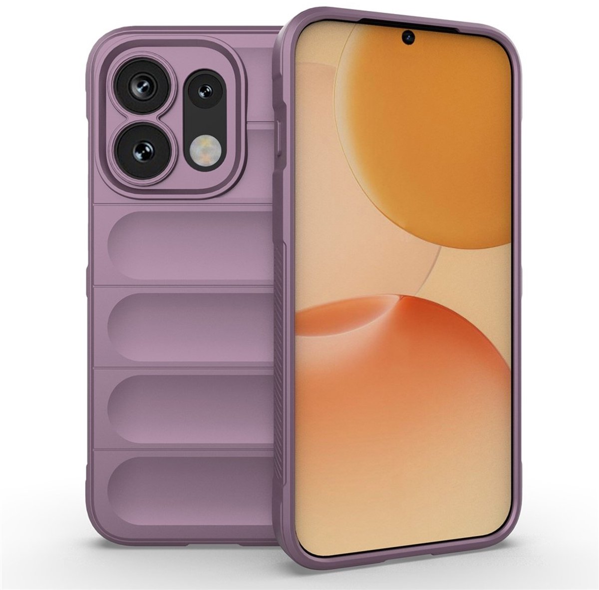 Coverup Hoesje - Geschikt voor OPPO Reno16 / Reno16 Pro Hoesje - Coverup Hands-On Rugged Back Cover - Paars