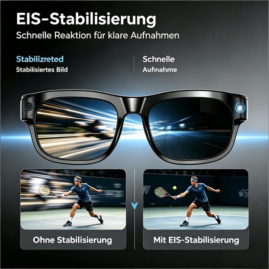 Smart Glasses, AI-slimme bril met 8MP-camera Bluetooth-geluidsbril van smart — afbeelding 2