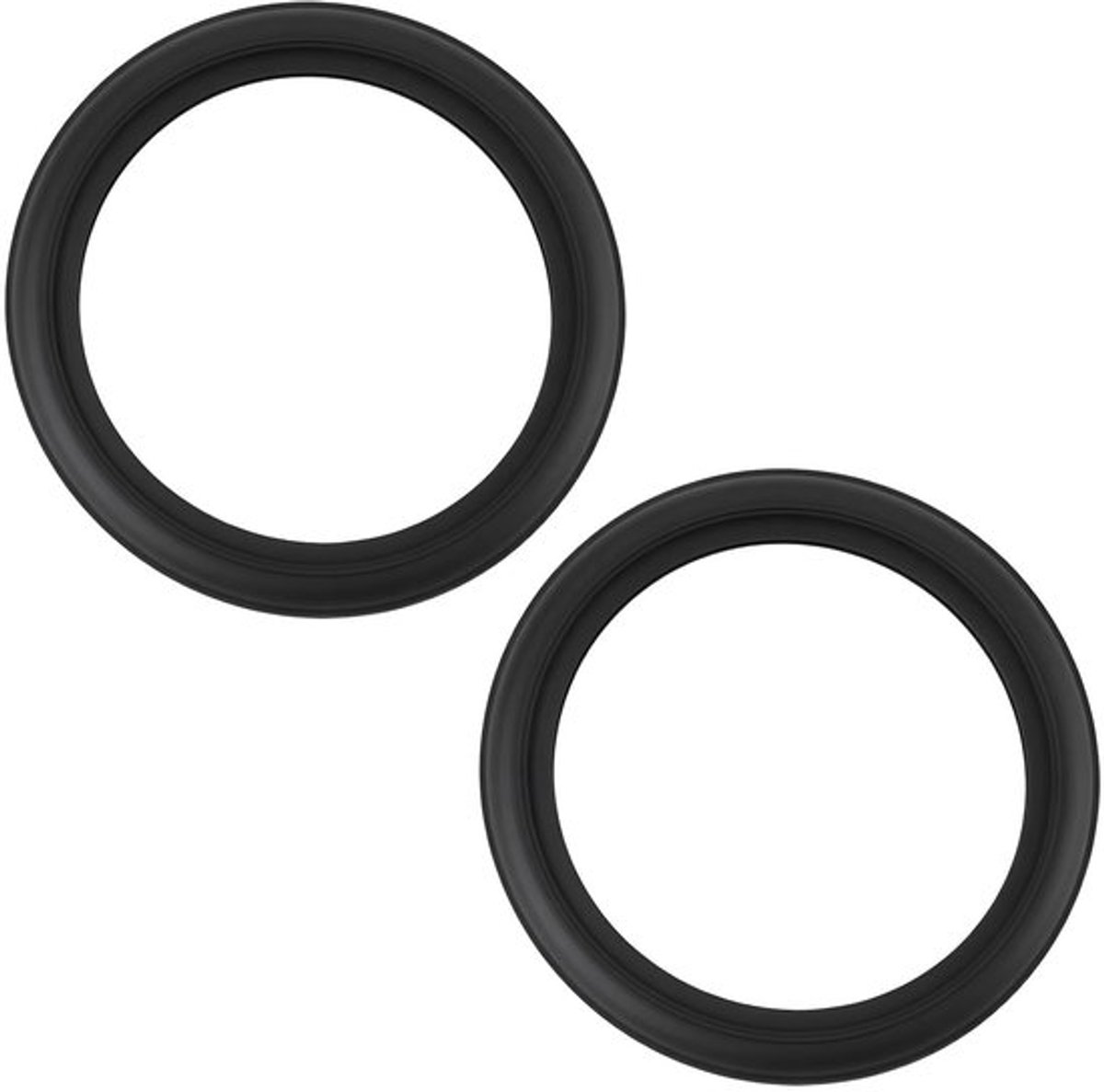Toilettank lipafdichting - Dubbele waterstopbarrière - EPDM-rubber - 54 mm buitendiameter - 44 mm binnendiameter - 6,4 mm dikte - Eenvoudige installatie - Waterdichtingsring