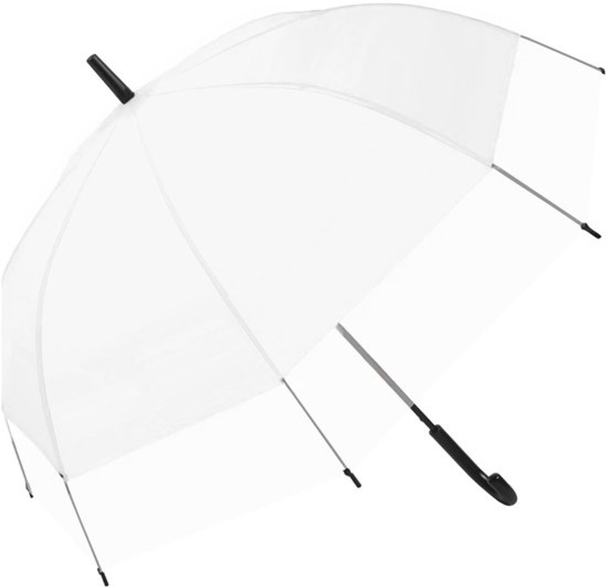 Paraplu automatisch openend - Winddicht - Transparant - 130 cm diameter - 8 versterkte spaken - Lichtgewicht 0,43 kg - Regenboogparaplu
