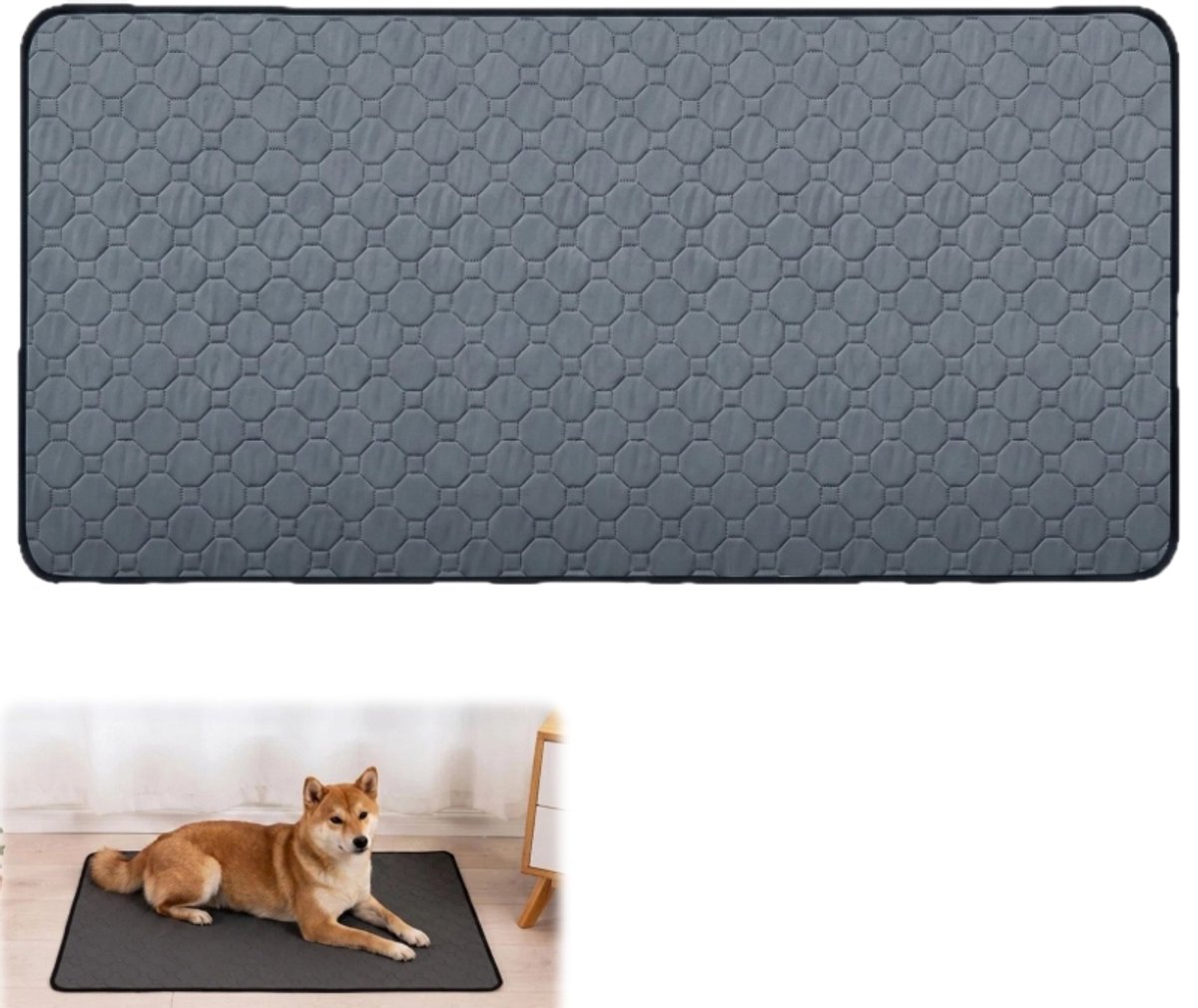 Plasmatjes voor huisdieren - kooimatjes - plasmatjes voor honden - wasbaar - huisdierbenodigdheden - geschikt voor gebruik binnenshuis - kooien - auto - grijs - 50*70 cm