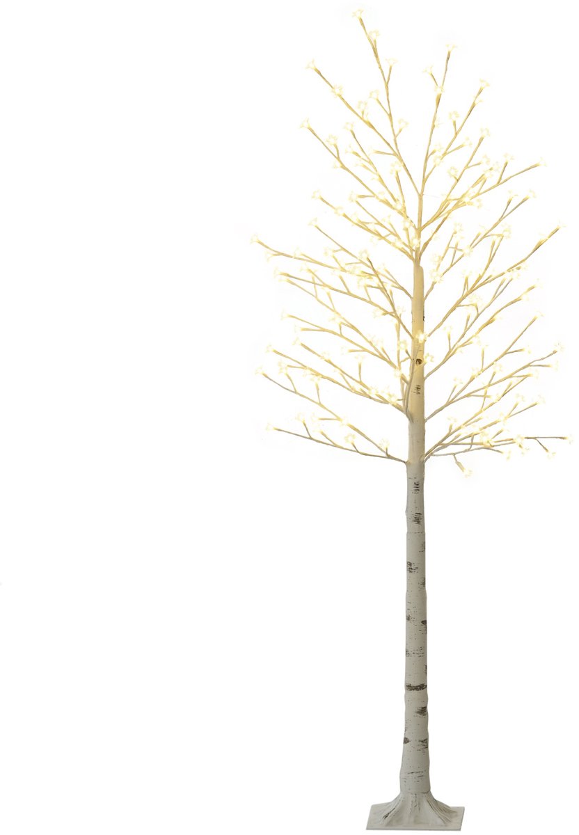 HOMCOM Light Up Tree Kunststoff 26L x 26B x 180H cm Weiß