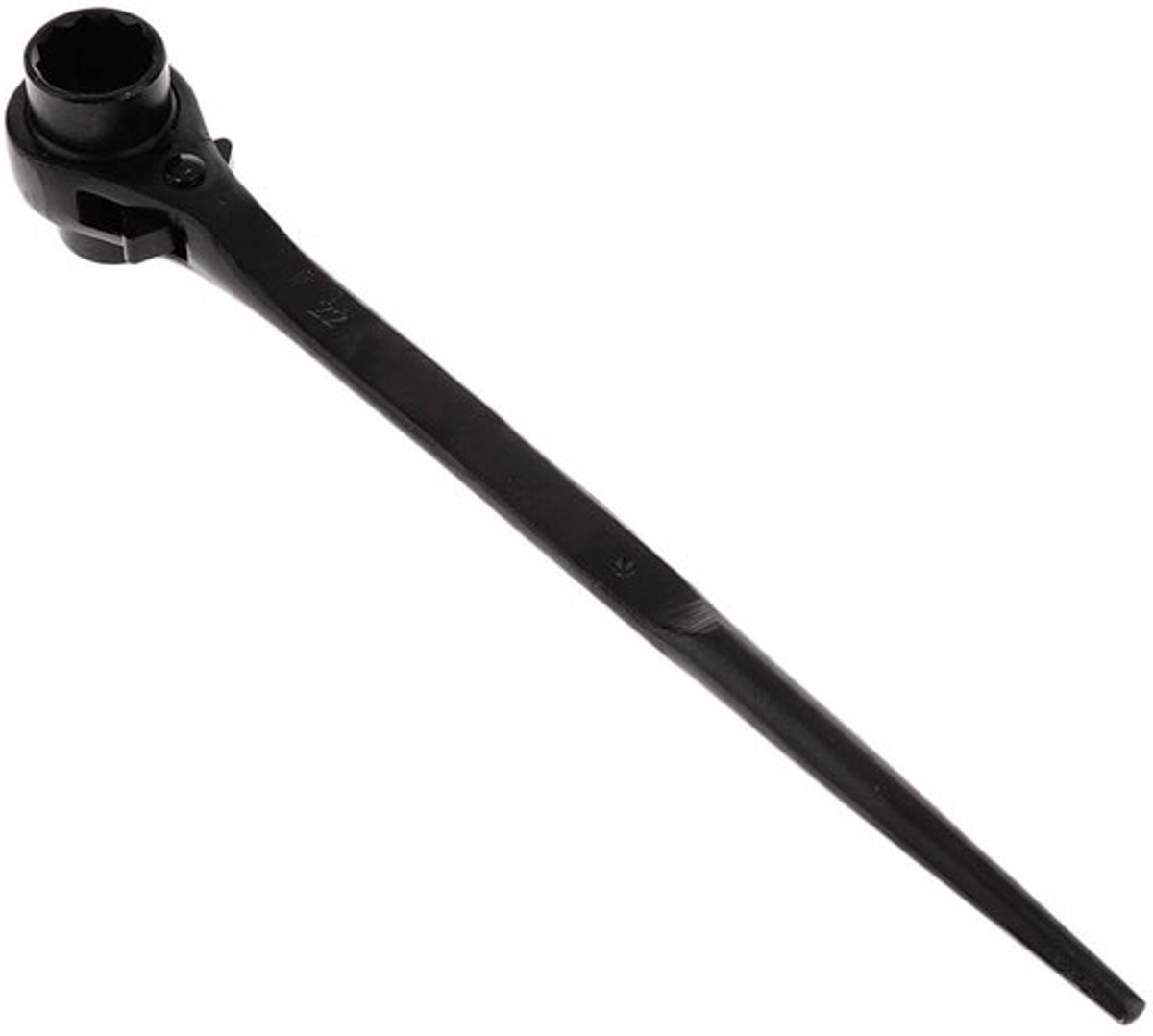 Ratelsleutel - Steiger Sleutel - Hoogwaardige Afwerking - Zwart - Dubbele Socket 19-24mm - Ideaal voor Mechanisch Gebruik - Koolstof