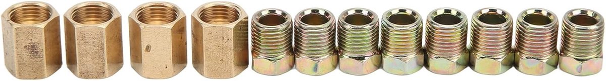 Universele Remleiding Aansluiting van Hoogwaardige Messing voor 1/4 Inch Remleiding met 7/16in-24 Draad en Hoge Hardheid