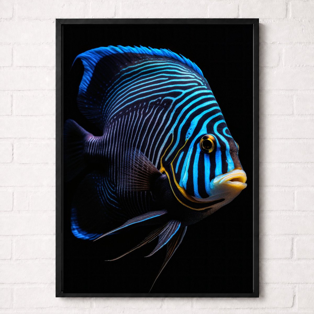 Blauwe Keizersvis Poster - Onderwaterwereld Collectie - Dieren Posters - A2+ 43,2 x 61 cm