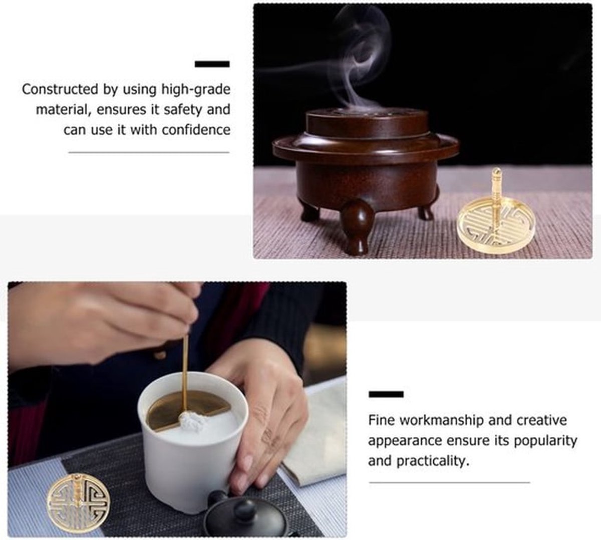 Wierookmould Antislip Handvat - Wierook Sticks Gereedschap - Lotus Kegel Vormen - Duurzaam Materiaal - Praktisch Voor DIY - Comfortabel Gebruik - Wierookvorm