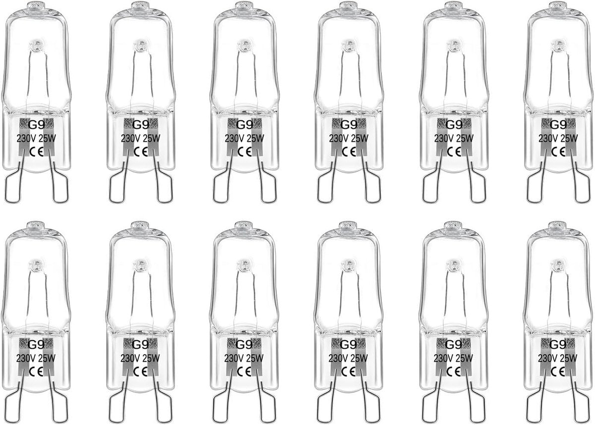 Halogeenlampen - Warmwit - 25 W - Dimbare G9 Lampen - Voor Keuken en Woonkamer