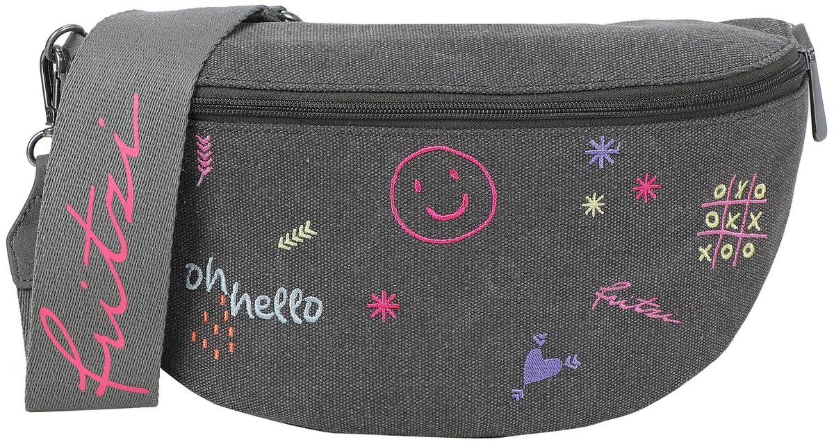 Fritzi aus Preußen schoudertas Bum Bag Limited Embro Fun Anthra donkerbruin