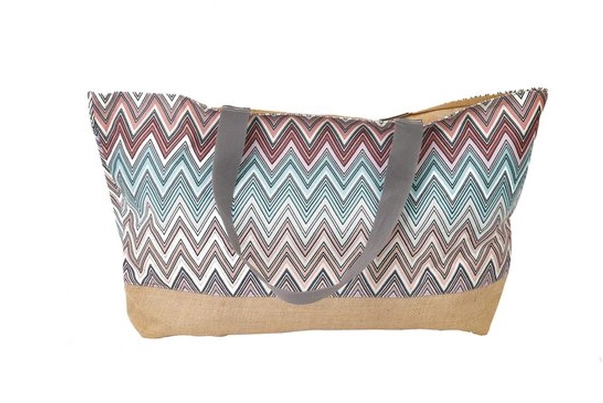 Stranddraagtas Grote - Katoenen Draagtas - Herbruikbare Shopper - Zomer Strandtas - Vakantie Picknick Tas - Lichtgewicht en Duurzaam