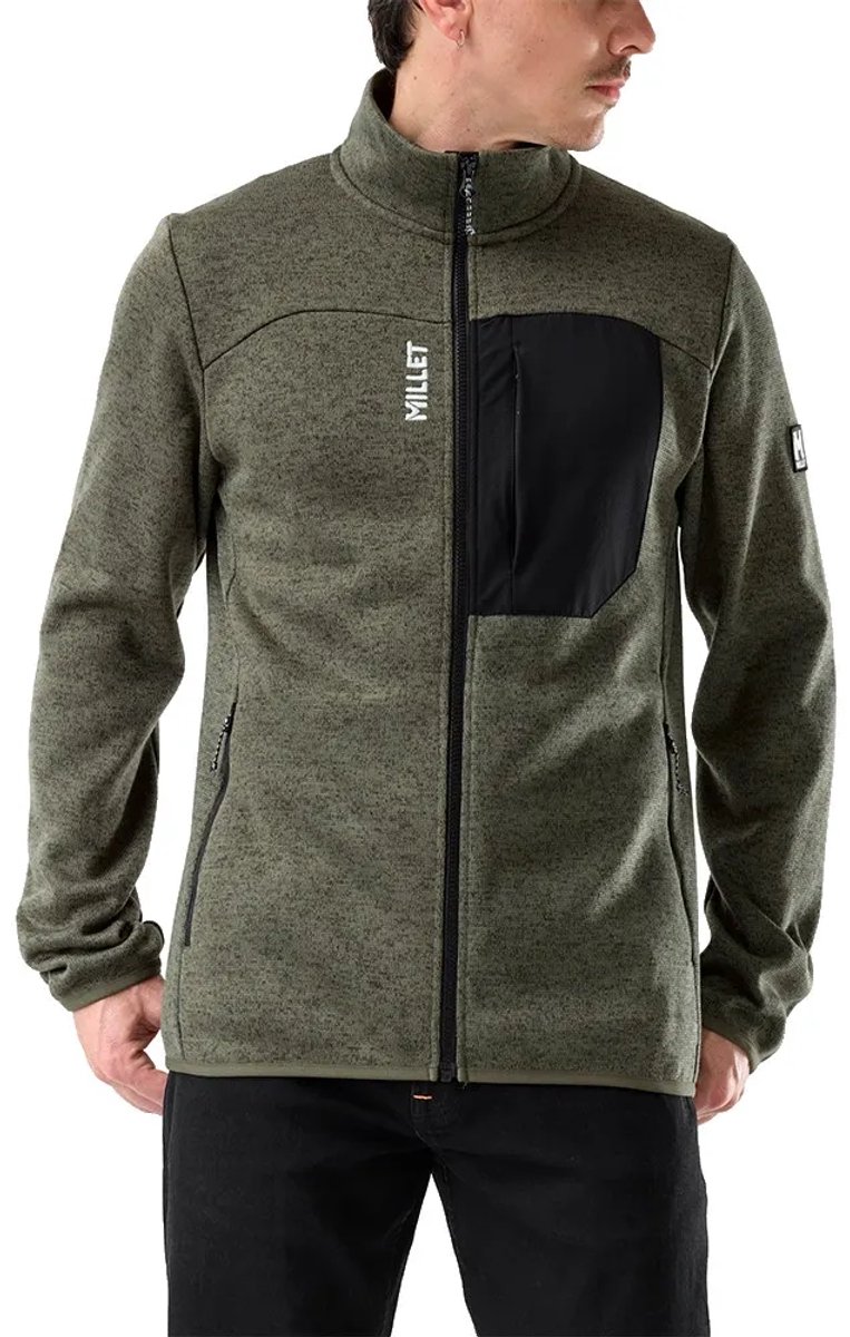 Millet Chamonix Knit Fleece Met Volledige Rits Groen S Man