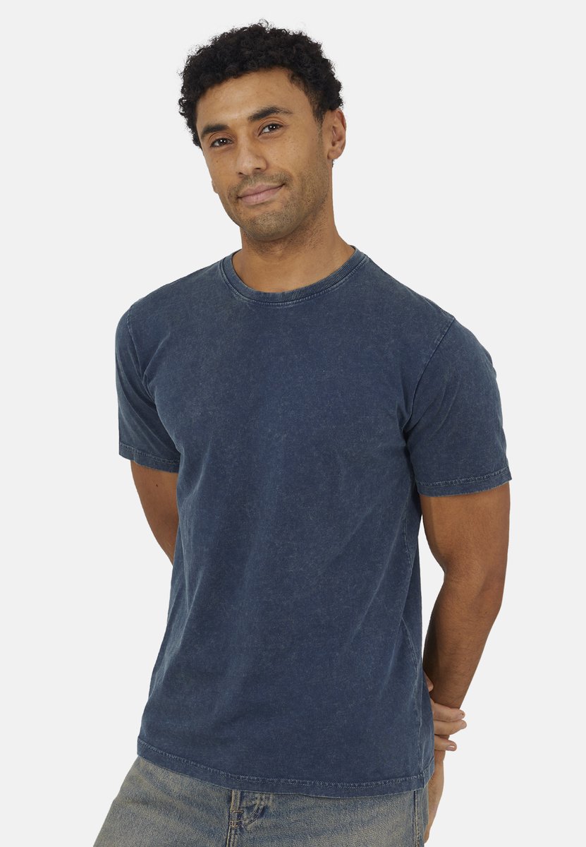 Brave Soul - T-shirt - Katoen - Mannen - Maat XXL - donkerblauw